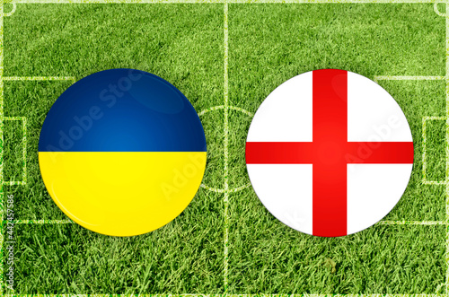 Ukraine vs England football match