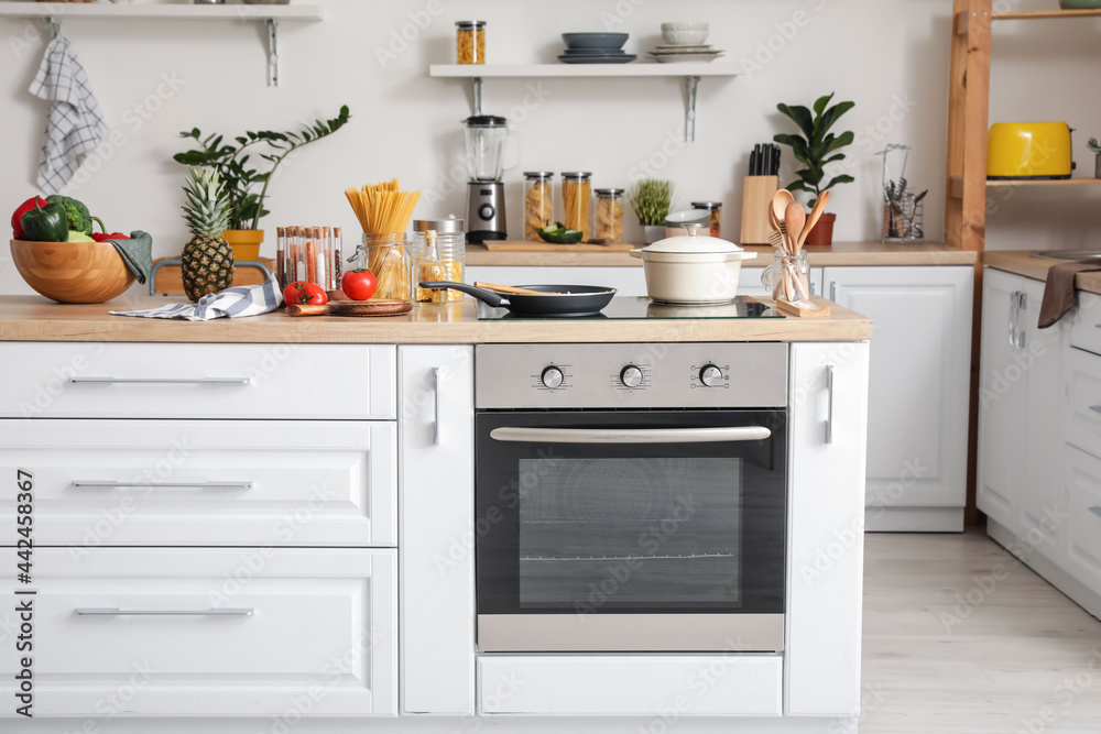 Stylish interior of modern kitchen Stylish interior of modern kitchen