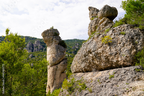 Rocks of the Cirque de Moureze in Occitanie south France © OceanProd