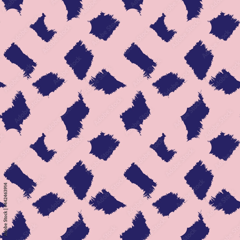 Pink Navy Brush Stroke Fur Seamless Pattern Pink Navy Brush Stroke Fur Seamless Pattern