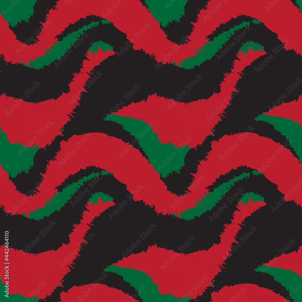 Christmas Brush Stroke Fur Seamless Pattern