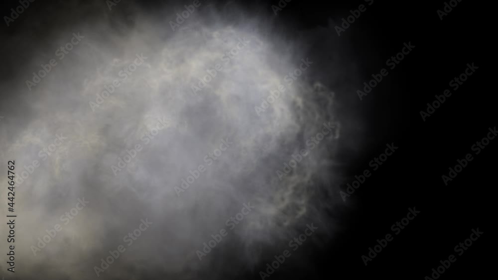 White smoke stream motion graphics with night background White smoke stream motion graphics with night background