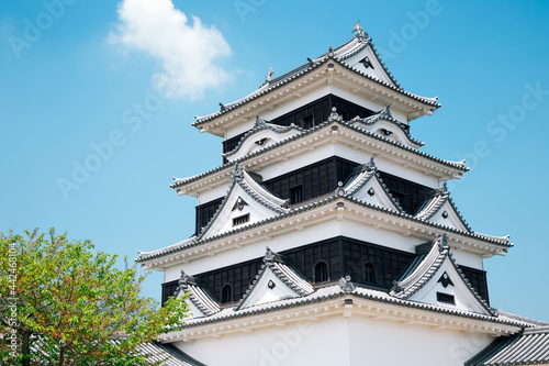 Obraz na płótnie Ozu castle in Ehime, Shikoku, Japan w salonie