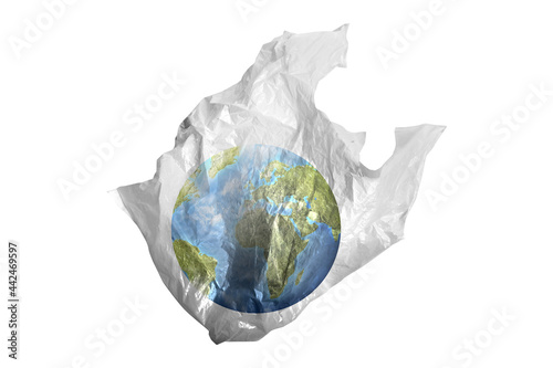 Earth in plastic bag