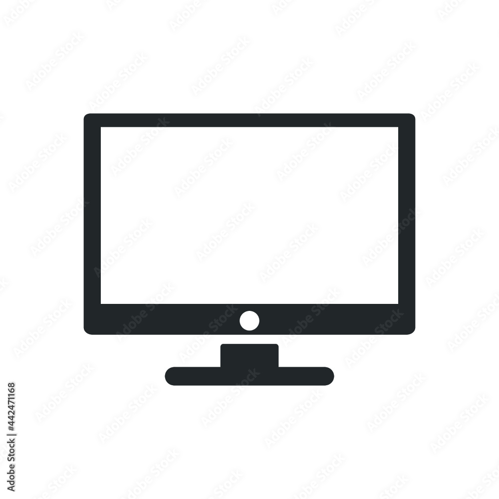 desktop monitor icon design vector desktop monitor icon design vector