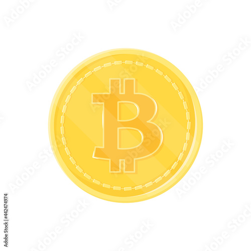 bitcoin vector stock illustration. Concept Electronic currency vector illustration. Bitcoin icon. Image of cryptocurrency. Gold bitcoin vector. Virtual money