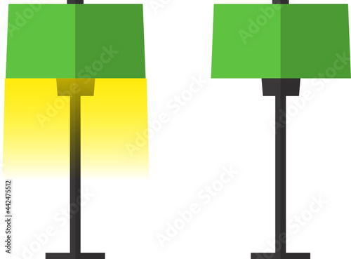 Stand Lamp with lights on or off