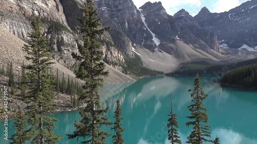 Beautiful landscapes of Canada Mountains Forest Lakes Snowy peaks Northern lights