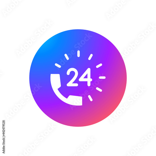 24 Hour helpline - Sticker