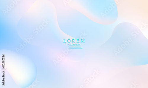abstract modern shapes. colorful Pastel liquid. creative minimalist. postcard or brochure cover design. gradient background