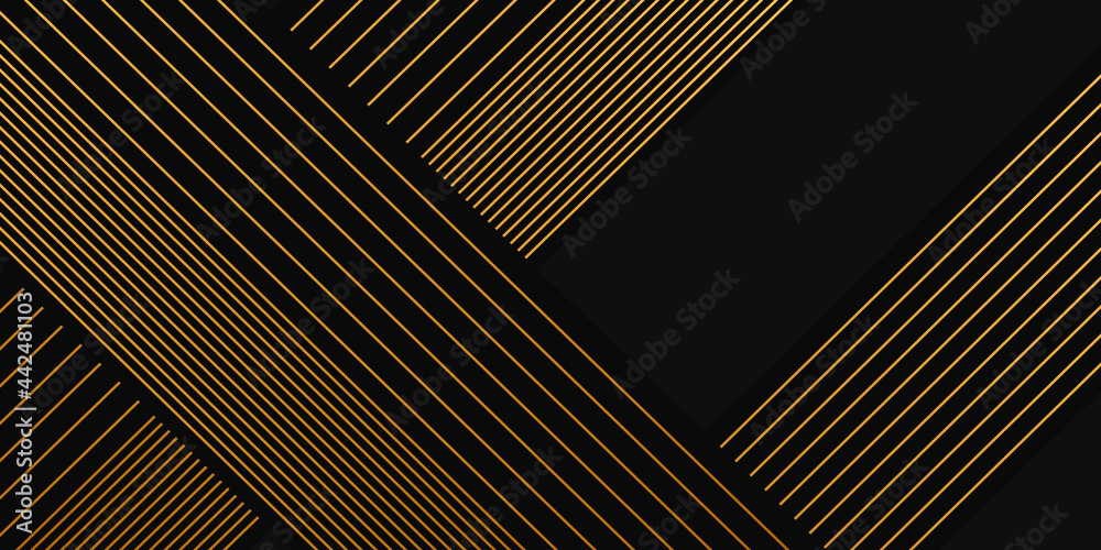 Abstract black and gold background