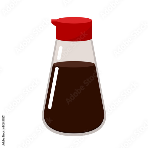 Shoyu sauce. Japan sauce vector. japan sauce on white background.