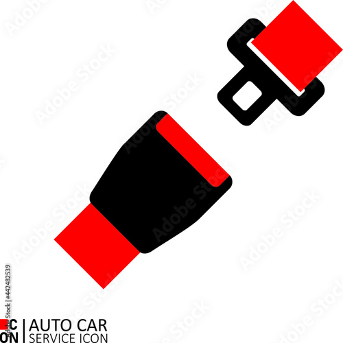 Vector image of car service icon. Conception of automobiles. photo