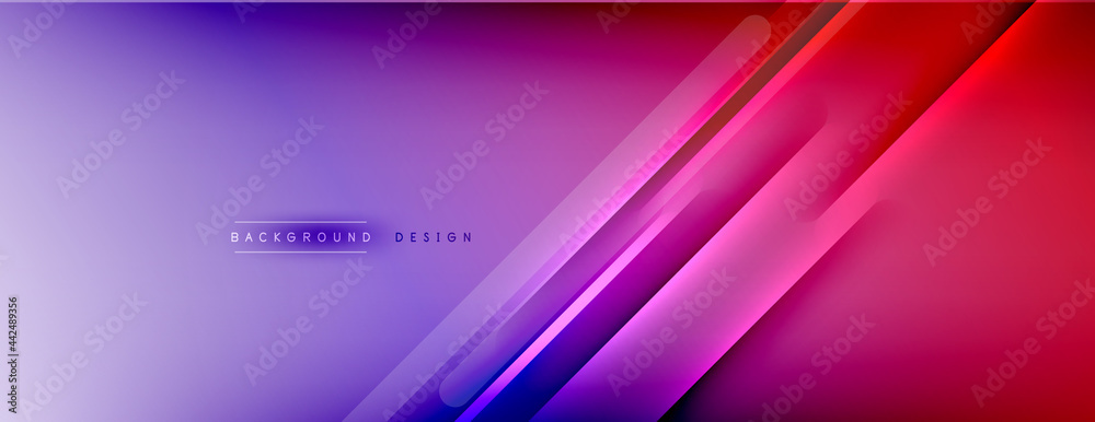 Abstract background - lines composition created with lights and shadows. Technology or business digital template. Trendy simple fluid color gradient abstract background with dynamic Abstract background - lines composition created with lights and shadows. Technology or business digital template. Trendy simple fluid color gradient abstract background with dynamic