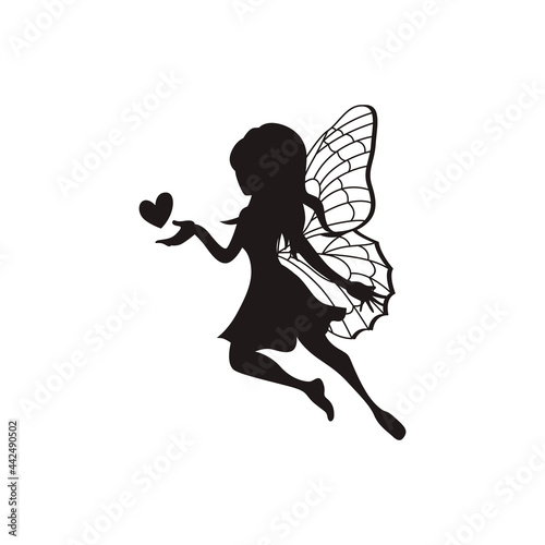 fairy icon logo vector art