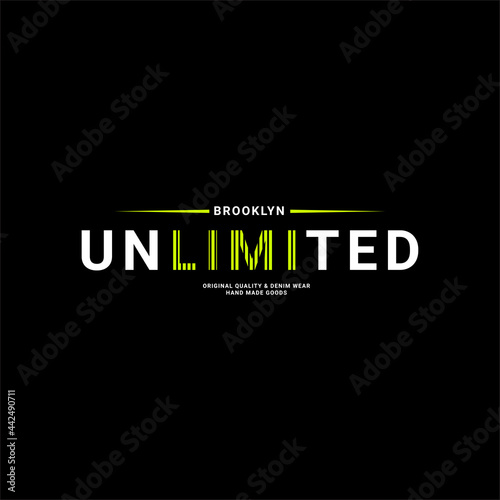 Brooklyn writing design, suitable for screen printing t-shirts, clothes, jackets and others