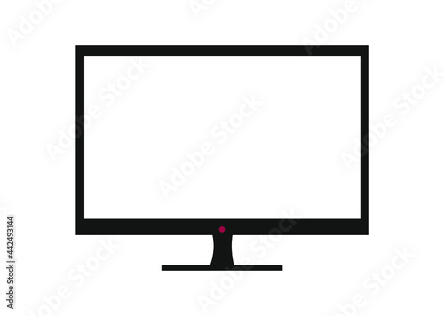 Grafika przedstawiająca monitor LCD. Ekran nie posiada wypełnienia.
