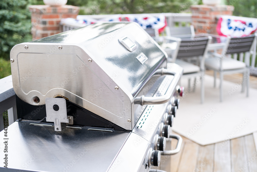 Fototapeta premium Grilling shrimp