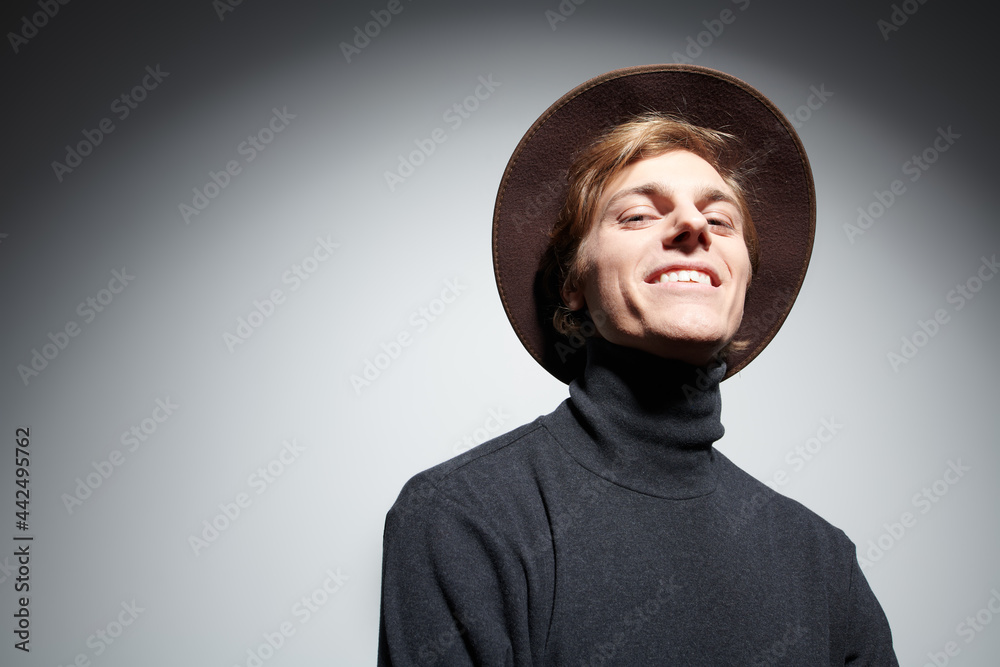 laughing guy in hat laughing guy in hat