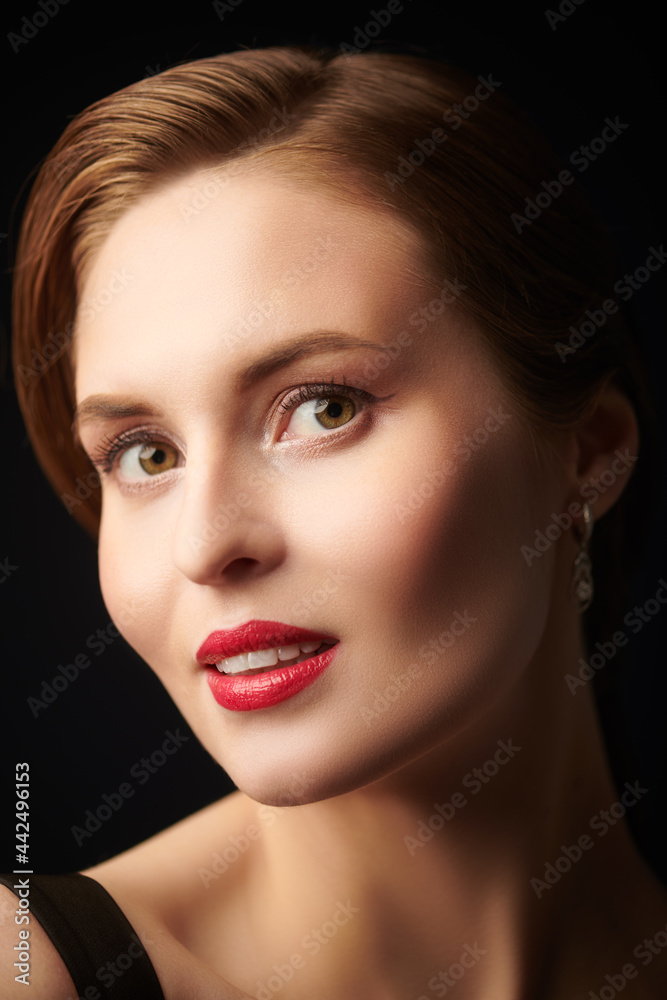 girl with evening make up girl with evening make up