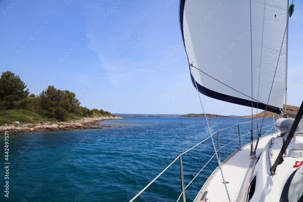 Obraz premium Sailing in Kornati National Park, Croatia