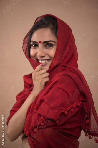 Portrait of a young woman. photo