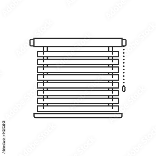 Metal louvers icon. Simple illustration of metal louvers vector icon for web design isolated on white background