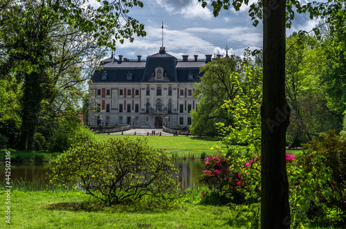 Pszczyna castle and palace garden, Zamek w Pszczynie, Poland