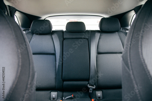 Back passenger seats in modern luxury car © Hanna