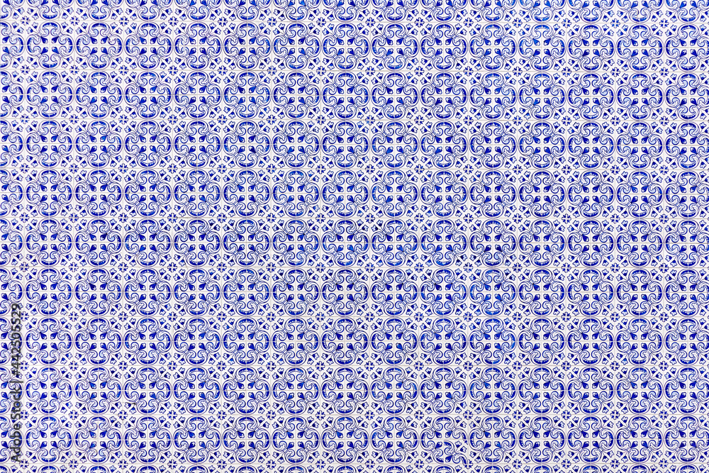 Painel de azulejos azuis como fundo de imagem