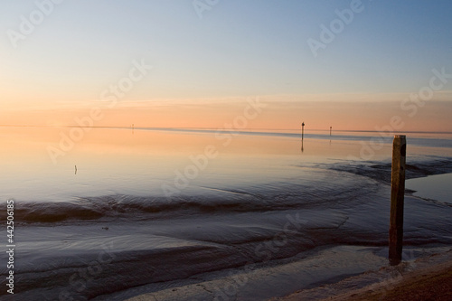 Waddenzee bij Holwerd, Wadden Sea at Holwerd