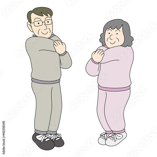 ストレッチ夫婦