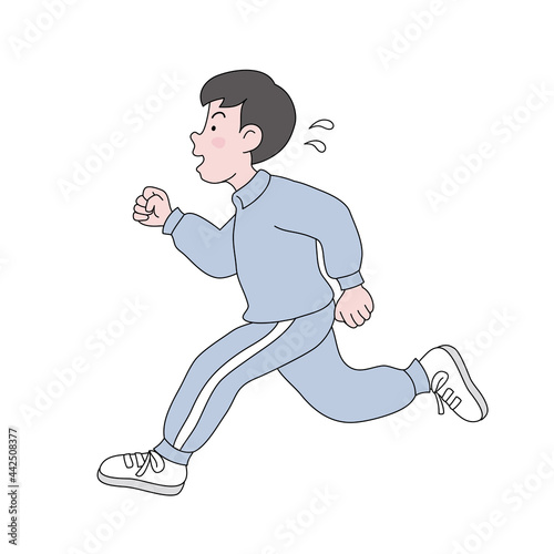 ランニング少年