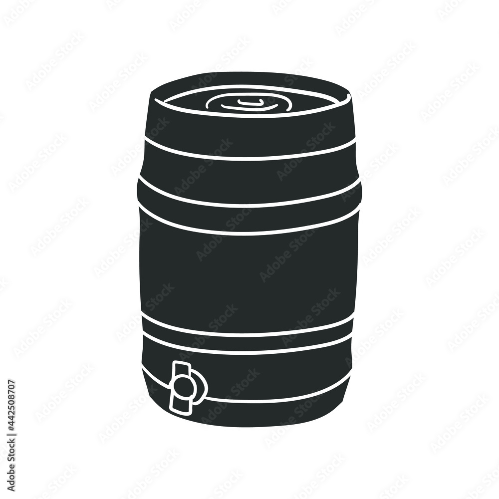 Barrel Metal Icon Silhouette Illustration. Container Vector Graphic Pictogram Symbol Clip Art. Doodle Sketch Black Sign. Barrel Metal Icon Silhouette Illustration. Container Vector Graphic Pictogram Symbol Clip Art. Doodle Sketch Black Sign.