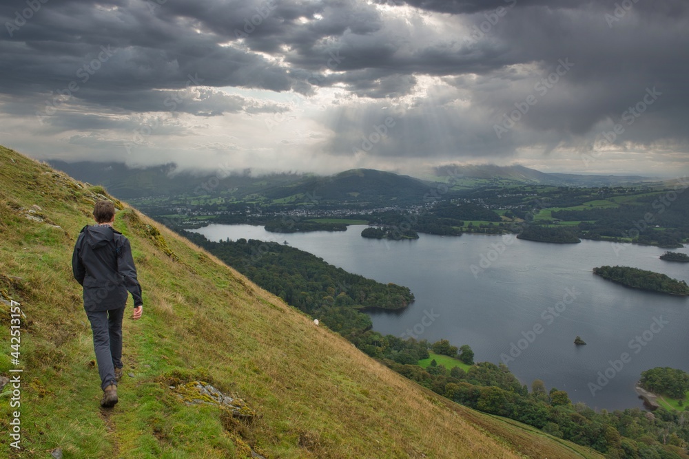 Walking in the Lake district view