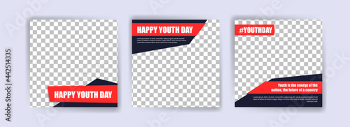International Youth Day. vector social media for international youth day. Campaign on the importance of youth to the world.