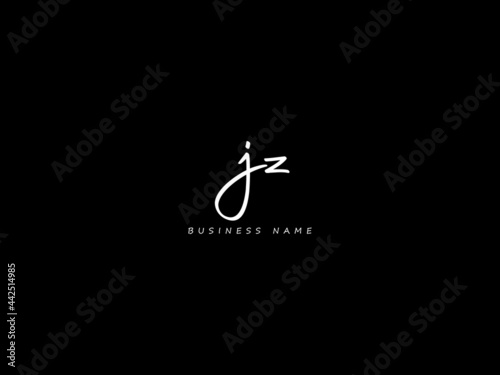 Letter JZ Logo, signature jz logo icon vector for your business photo