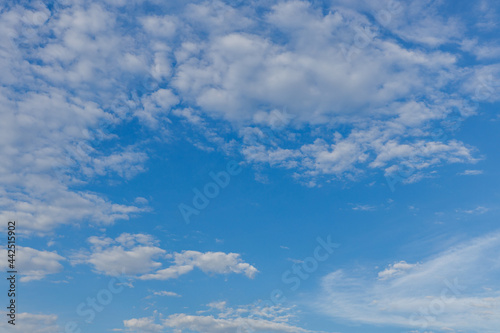 Fototapeta Naklejka Na Ścianę i Meble -  Blue sky with small white clouds