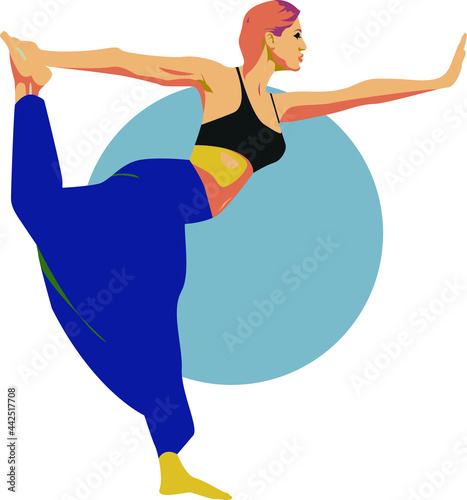 girl in yoga pose