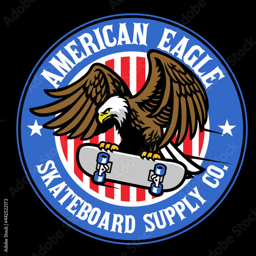 american eagle skateboard sport logo