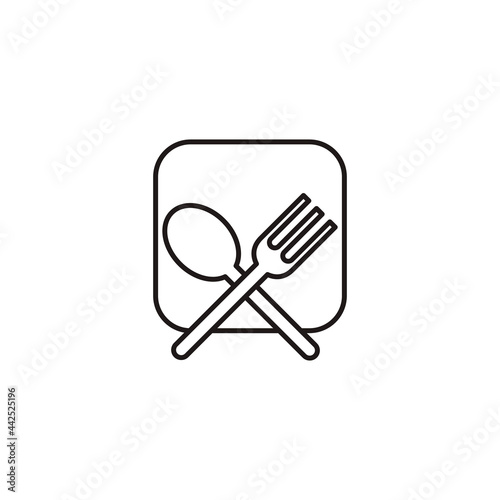 food con logo vector art