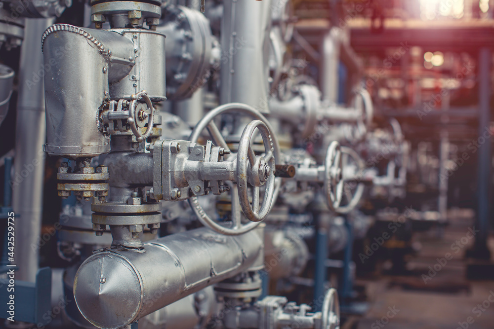 Pipe line oil and gas valves at gas plant pressure safety valve selective Pipe line oil and gas valves at gas plant pressure safety valve selective