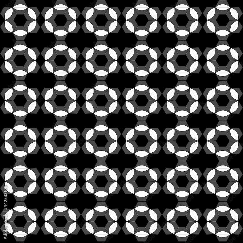 seamless pattern white geometric isolated n black background, elegant style vector seamless pattern white geometric isolated n black background, elegant style vector