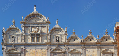 Schilderij op canvas Campo di Santi Giovani e Paolo, Scuola Grande di San Marco, Venice, Veneto, Ita