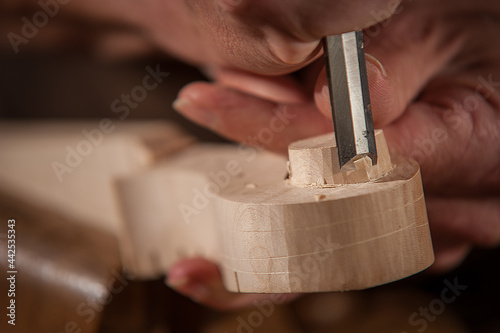 Sculture de volute de violon