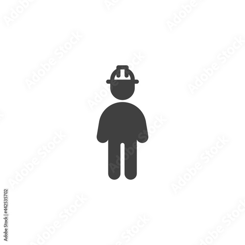 Engineer worker vector icon
