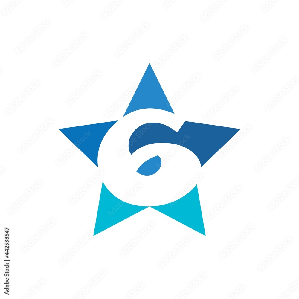 Star number logo Star number logo