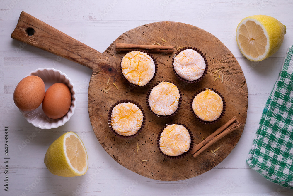 Yolks Santa Teresa. Traditional Spanish dessert made by nuns in convents.