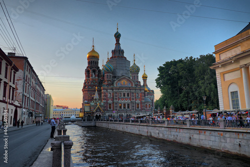 Sunset over the Church of the Savior on Spilled Blood
