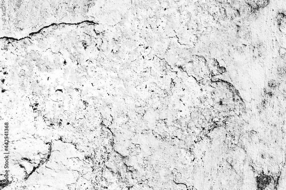 Texture of a concrete wall with cracks and scratches which can be used as a background